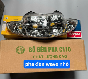 Pha Đèn Wave Nhỏ Wave ZX Wave (2002-2005) Không Bóng Đèn (loại tốt không ố vàng)