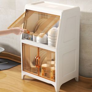 UV Disinfection Kitchen Dish drain rack Dish Chopsticks Storage Box cabinet Cupboard Plate Organizer Multifunctional Dust Proof 高档沥水碗柜