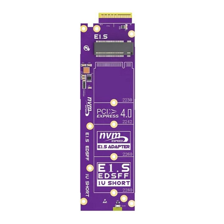 Carte adaptateur PCI-E divisée 4 en 1 PCIe 5.0 X16 à 4 ports pour carte d'extension de répartiteur de disque dur U.2 SSD/EDSFF E1.S/E3.S  7