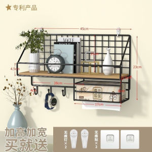 SG  Store[Local seller   fast delivery SG ]Wall Shelf Punch-Free Bedroom Bedside Dormitory Storage Fantastic Wall Hanging Bedroom Desk Shelf Storage Rack QCE5 EV6 3356714706