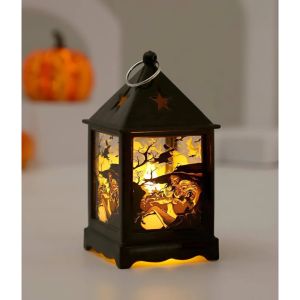 Đèn Lồng Halloween Mini LED 3D Trang Trí Treo hoặc Để Bàn Ánh Sáng Huyền Bí Decor Tiệc Lễ Hội