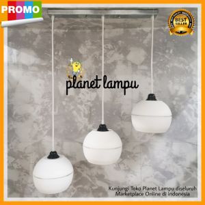 LAMPU GANTUNG HIAS 3 IN 1  MINIMALIS CAFE PLAFON MURAH DEKORASI RUANG TAMU VINTAGE MODERN C321