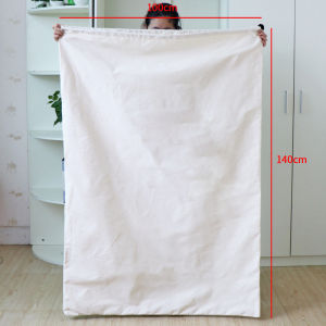 Túi giặt vải canvas siêu lớn màu xanh lá cây bền bỉ dày túi tổ chức tủ cho chăn chăn chăn chăn chăn bông 2026