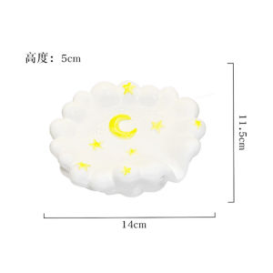 Creative Ceramic Soap Box Light luxury Star Moon Pattern Soap Dishes Home Bathroom Kitchen Supplies Bathroom storage rack 1Pc