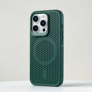 For MagSafe Magnetic Cooling Phone Case For iPhone 17 Air 16 15 14 13 12 Pro Max Plus Slim Shockproof Soft TPU Bumper Hard Back Cover For iPhone 16 17 Pro Max Non slip Heat Dissipation Protective Casing