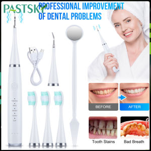 Electric Teeth Cleaner Ultrasonic Tooth Cleaner Tartar Ultrasonic Electric Toothbrush Rechargeable IPX6 Waterproof Teeth Whiten Tartar Remover for Adult