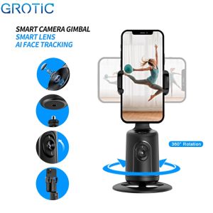 Gimbal Handphone Stabilizer 360°AI Face Tracking Gesture Control P01