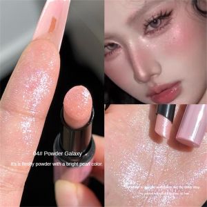 KUESICR Pink Highlight Stick Eye Shadow Dual-use Four-color Pearlescent European And American Hot Girl Fine Flash Beauty Store Student Brighten Face
