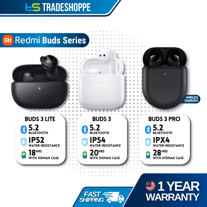 Redmi Buds 3 Lite / 3 / 3 Pro Edition True Wireless Earbuds Basic 3  Bluetooth Earphones