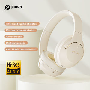 Picun ANC-05L Active Noise Cancelling Headphones with ENC Tech Wireless Bluetooth Headphones Over Ear Headsets 40H Playing Time