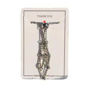 Empty Stone Holder Necklace Cord Adjustable Natural Cage Necklace Chain Mesh Pendant Necklace Gifts