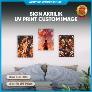 Sign Akrilik UV Print Modern Label Sign Image