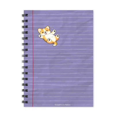 Stradmore Spiral Notebook Lines Quality Notebook with Double Loop Wire and plastic cover