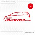 stiker avanza club sticker mobil toyota avanza club. 