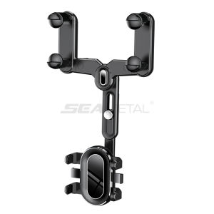 Stable Car Phone Holder 360° Rotating Car Mounts Adjustable Rearview Mirror Bracket for 4-7 Inch Car Cell Phone Bracket