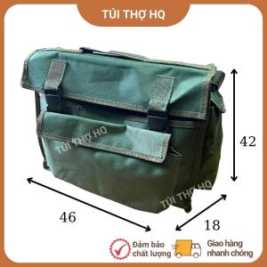 Túi đựng đồ nghề sửa chữa D46 x R18 x C42 cho thợ điện tử điện lạnh vải nhựa bạt dày dặn siêu bền - túi thợ HQ
