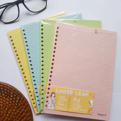 Loose Leaf Colour A5 6Ring A5 20Ring B5 26Ring Isi Binder Isi Kertas File Binder Warna By Peelingstore.id [BACA DESKRIPSI]