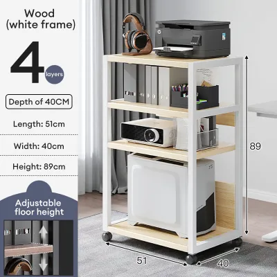 SUNNY Office Printer Storage Rack With Wheel Mordern Office Movable Multi-layer Folder Storage Cabinet Rak