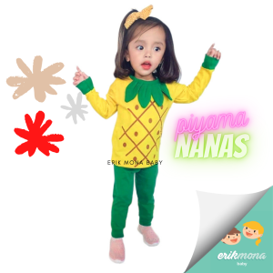 🍍baju piyama anak baju anak cowo cewe piyama bayi model nanas 3th 4th 5th 🍍