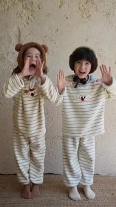 Children Pajamas Sets Thickened Velvet Pullover Thermal Suit for Kids Boys Girls Sleepwear Teenager Underwear Baby Clothes 1-10T2026