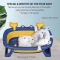 【U&I】 Baby Foldable Shower Bathtub Infant Baby Kid Bath Tub. 