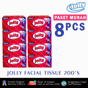 PAKET MURAH | Tisu JOLLY Facial 200 Sheet/Tisu Wajah Isi 8 PCS Keperluan [Rumah Kantor Warung & Mobil]