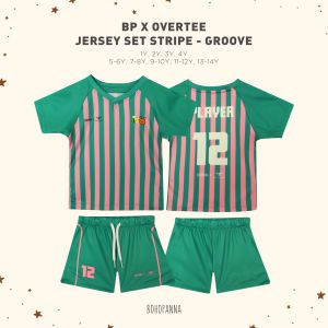 BOHOPANNA - BOHOPANNA X THE OVERTEE JERSEY SET STRIPE - SETELAN ANAK