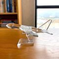 Crystal Cute Aircraft Figurines Glass Airplane Paperweight Ornament Statue Collectible Home Decor Christmas Birthday Gift, 12x12x6.5cm(4.73x4.73x2.56in). 