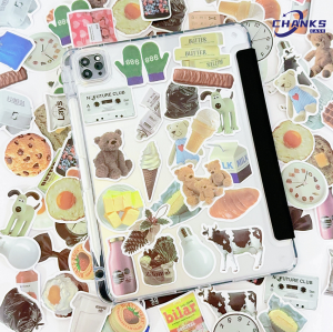 Chanks ins หมี การ์ตูน สติ๊กเกอร์ เคสไอแพด air7 2025 11 pro 2024 11 air6 เคส for iPad gen11 10 2022 10.9 gen9 8 air5 case พร้อมถาดปากกา