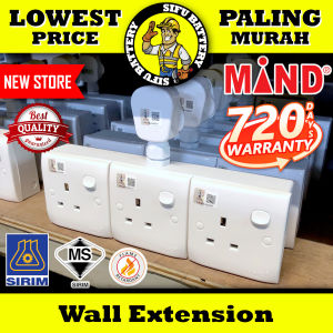 Heavy Duty Wall Extension Socket T-Adaport 2 Gang 3 gang 4 Gang Plug 3250W【Safe Choice】