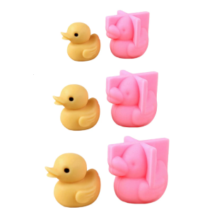 Duck Figurine Silicone Molds for Soap Candy Duck Silicone Chocolate Molds Fondant Molds Cake Fondant Baking Tool