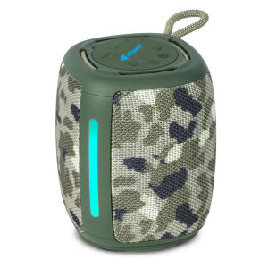 KISONLI Speaker Bluetooth 5.3 Aktif 1200MAh LED Light RGB Portable Q17 BT/TF/FM
