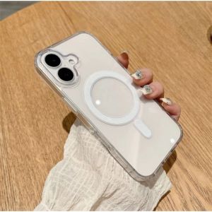 [รุ่นใหม่ IPhone 16e ]เคสใส ชาร์จได้ เคสโทรศัพท์ แม่เหล็ก ใช้ สำหรับ ไอโฟน IPhone 16 16Pro 16Plus 16Promax 15/14/13/12/11 Pro Max Promax X XR XS MAX 7Plus 8Plus 7/8/SE2/SE3 038