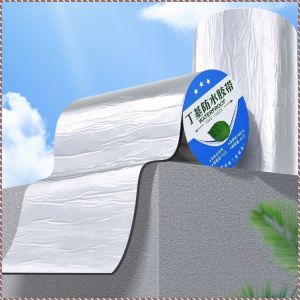 เทปกันรั่วซึม ฟอยล์อลูมิเนียม เทปบิวทิล การยึดเกาะและพลังยึดสูง ความหนืดสูง ความต้านทานการฉีกขาด