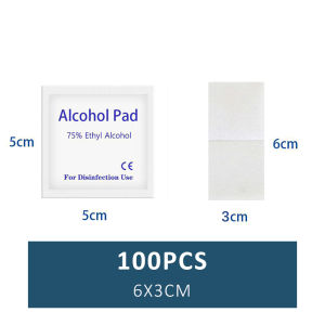 100pcs Alcohol Swab Pads For Phone Wipes Handphone Alchol Swabs Pad Disposable Disinfection Cleaning