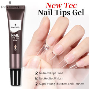 BORN PRETTY 15g New Tec Nail Tips Gel For Fake Nails Adhesive Gel Extension Adhesive Gel Polish Nail Art Tool