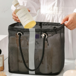 SAVE Foldable Shower Bag Large Toiletry Bag Bathroom Storage Basket Beach Dorm Wash Bag Travel Organizer Bag Beg Mandian T22