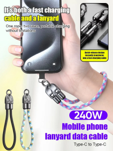 Suitable for computer super fast charging 2 in 1 data cable cell phone lanyard universal data cable