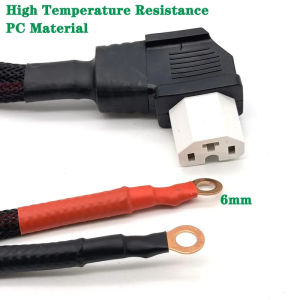 Electric Bike Charger Socket Motorcycle Charger 220V Universal Battery Connector for Electric Bike Tinned Copper Wire