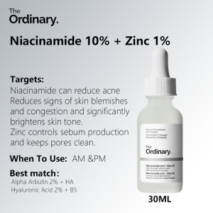 The Ordinary Niacinamide Serum For Face Pore Minimizer Anti Acne Moisturizer Oil Control Skin Care