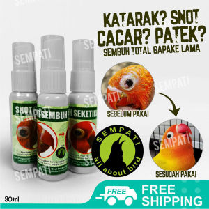 SEMPATI Snot Sembuh Seketika Merek Sempati Obat Burung Sakit Mata Katarak Bengkak Berair Merah Pilek Cegah Kebutaan Untuk Burung Murai Kacer Cucak Lovebird Kenari Pleci Dll SNOTSBS