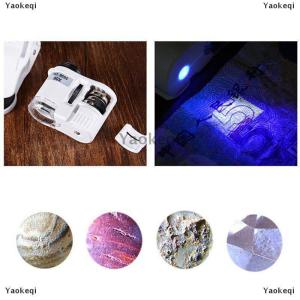 [COD] Yaokeqi 60x Universal Mobile Phone Mini Clip LED UV Lights Microscope Magnifier Loupe