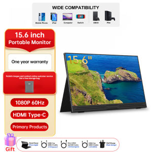 BEEX Monrtor 15.6” Screen 1080 IPS Portablet Monrtor Built-in Dual Speakers and Compatible with Laptop for PS4/5 Switch