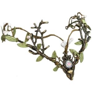 Vine Leaf Antler Vine Headpiece For Nature Hairstyles Comfortable Hairhoop For Weddings Festivals And Photoshoots