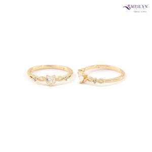 MEILYN Cincin Fashion Wanita Mata Love GG3 Emas Cantik All Series