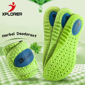 1 Pair Sport Sneaker Shoe Insoles Shock Absorption Nature Herbal Deodorizer for Shoes Pads Massage Free Cutting Soft Shoes Padding Replacement