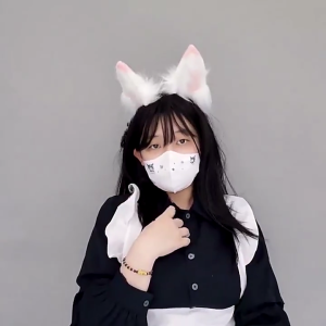 Electric Moving Ear Anime Character Ear Shape Hair Hoop Cute Hair Holder Live Broadcast Cosplay Headwear for Teens Woman