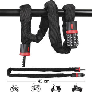 Khóa Xích Xe Đạp 5 số đổi được mã dùng khóa xe đạp xe máy khóa cổng.....