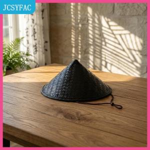 JCSYFAC Cosplay Samurai hat Nhật Bản rơm tre Nón nón 57cm cho các sự kiện theo chủ đề trang phục châu Á và gạo nông dân hiệu suất
