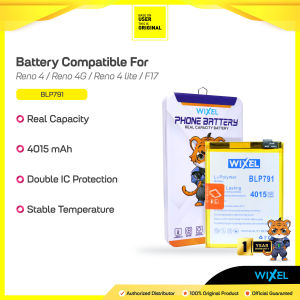 WIXEL Baterai Oppo Reno 4 BLP791 Double Power Real Capacity Batre Batrai Battery Original Ori BLP 791 HP Handphone Dual